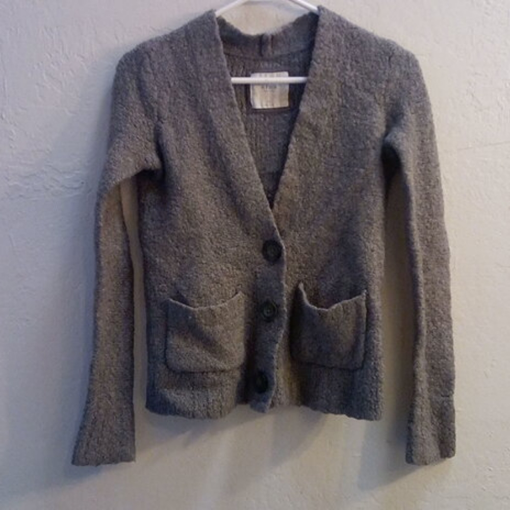 Abercrombie & Fitch XS Grey Cardigan Sweater